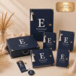 Kit Maternidade Personalizado Príncipe Signature 6 Peças  | Caderneta de Vacina, Livro do Bebê, Pasta, Porta Documentos, Caderno de mensagens e Caixa de Memórias.