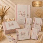 Kit Maternidade Personalizado Rosé Minimalista 6 Peças  | Caderneta de Vacina, Livro do Bebê, Pasta, Porta Documentos, Caderno de mensagens e Caixa de Memórias.