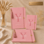 Kit Rosa Poema Primeiros Registro| Caderneta de Vacina,Livro do Bebê e Porta Documentos.