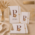 Kit Pequeno Leão Primeiros Registro| Caderneta de Vacina,Livro do Bebê e Porta Documentos.