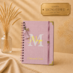 Caderneta Rosa Blush Linho| Vacina
