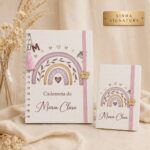 Kit Boho Rainbow Essencial | Caderneta de Vacina e Porta Documentos.