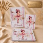 Kit Bailarina Primeiros Registro| Caderneta de Vacina,Livro do Bebê e Porta Documentos.